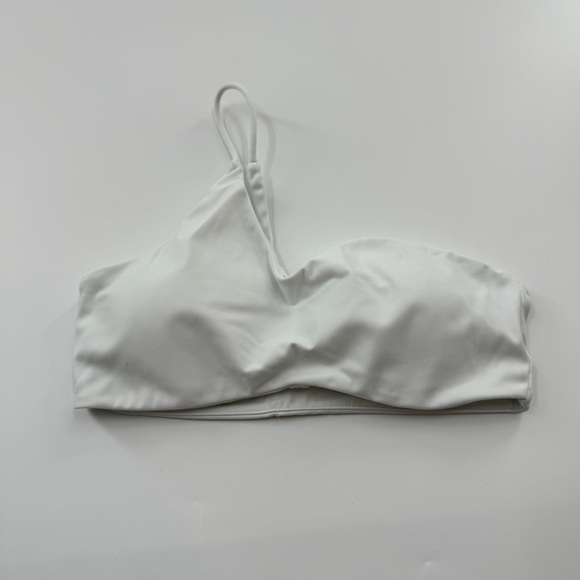 Asymmetrical One-Shoulder Workout Sports Bras – 2 Pack, White & Brown - Picture 2 of 6